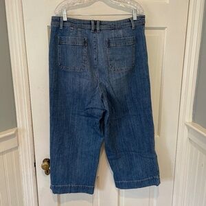 Talbots Wide Leg Cropped Jeans